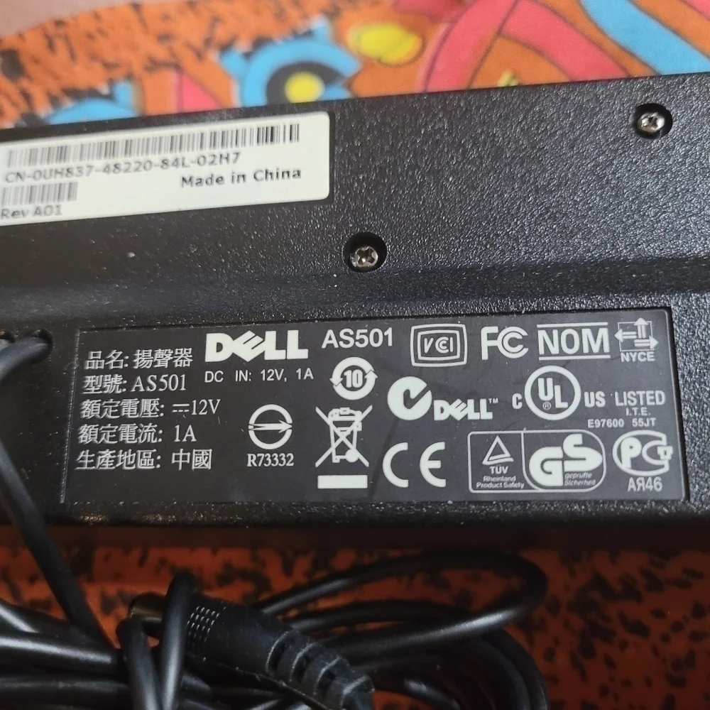 Dell AS501 Silver Stereo Sound Bar Speaker